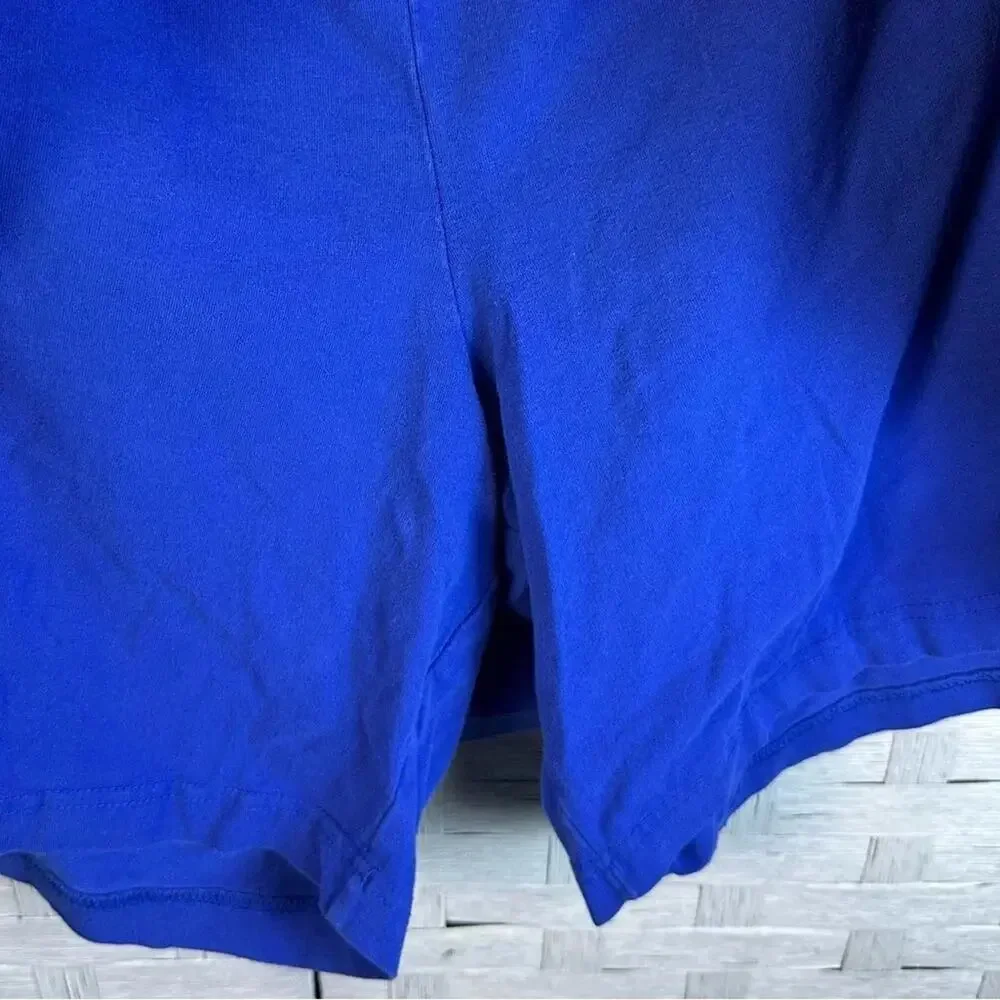 Women within net squirt with packets royal blue  ashleisure summer plus size‎